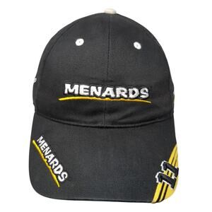Menards 11 Strapback Baseball Cap Black One Size Adjustable Embroidered Seba